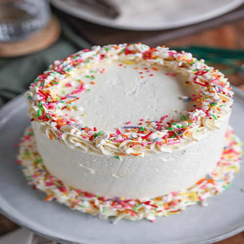 A organic vanilla cake in our store